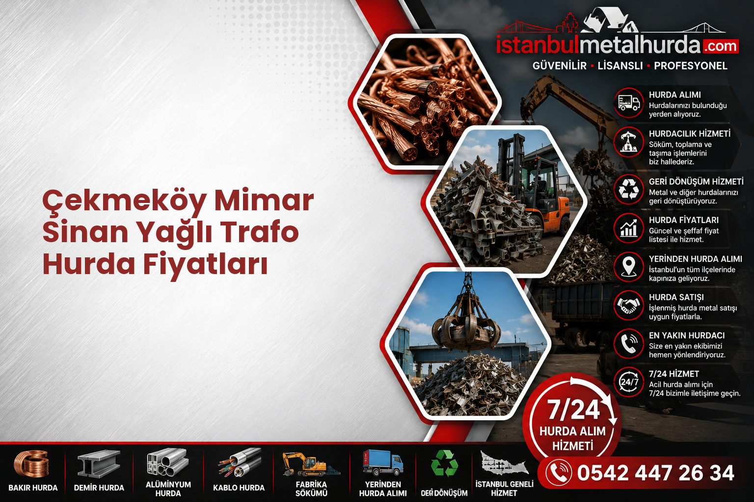 Çekmeköy Mimar Sinan Yağlı Trafo Hurda Fiyatları