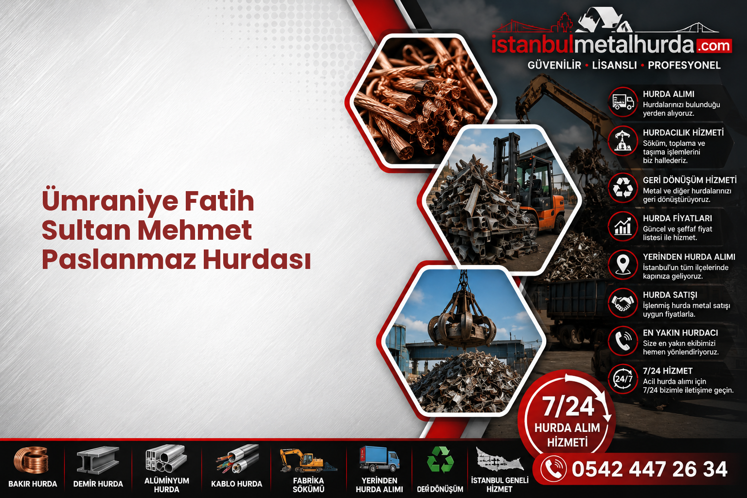 Ümraniye Fatih Sultan Mehmet Paslanmaz Hurdası