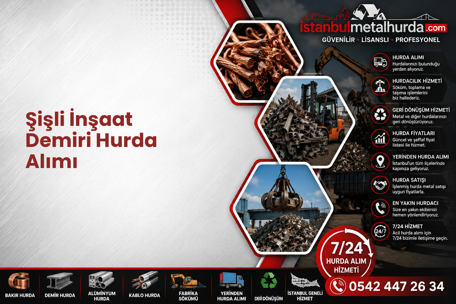 Şişli İnşaat Demiri Hurda Alımı