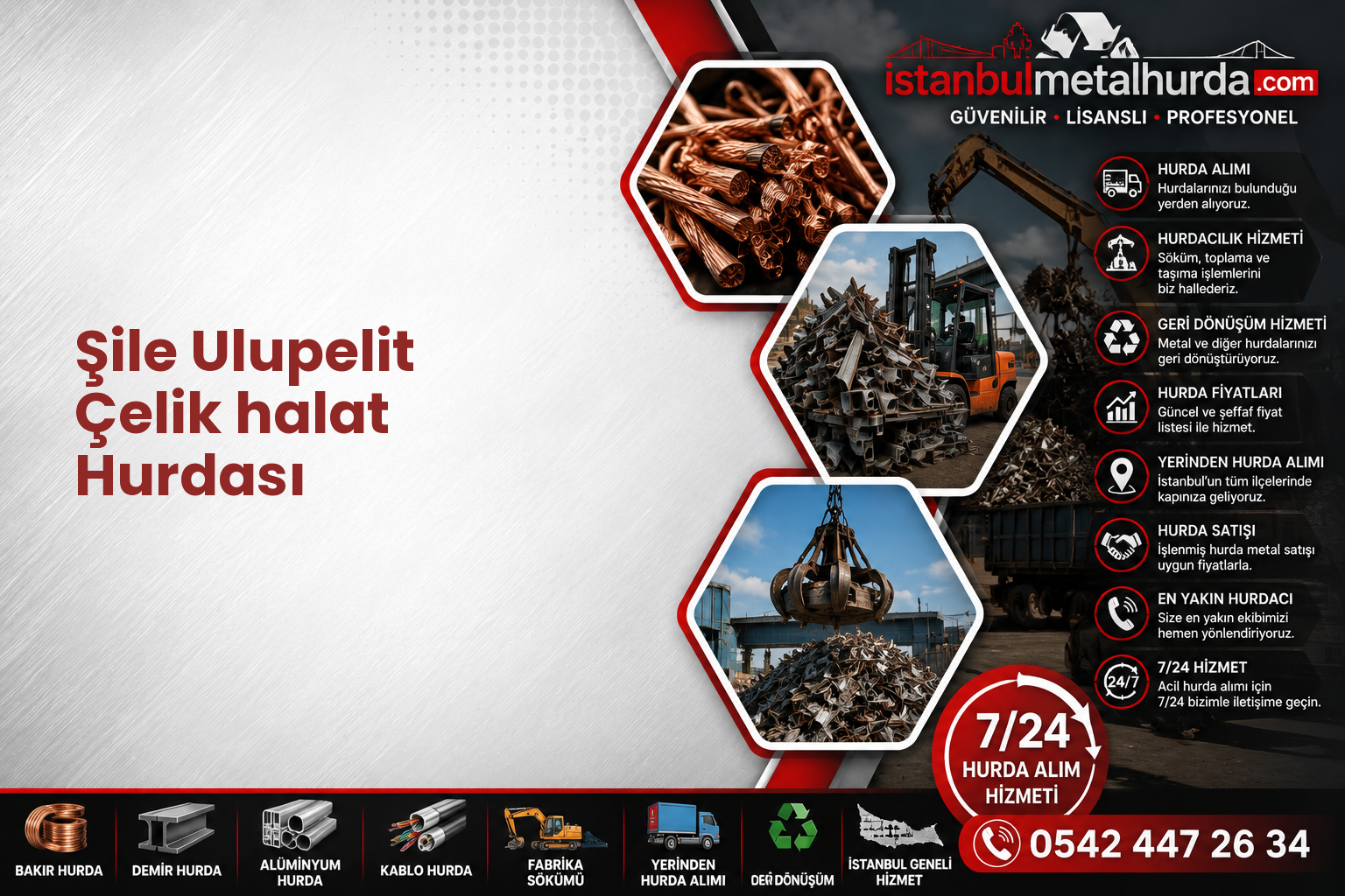 Şile Ulupelit Çelik halat Hurdası