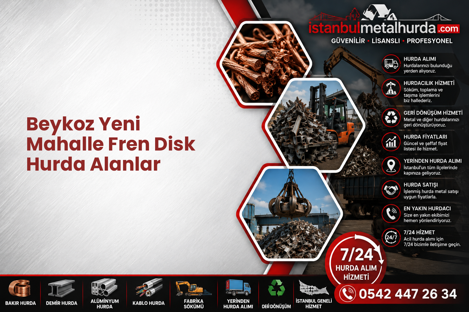 Beykoz Yeni Mahalle Fren Disk Hurda Alanlar