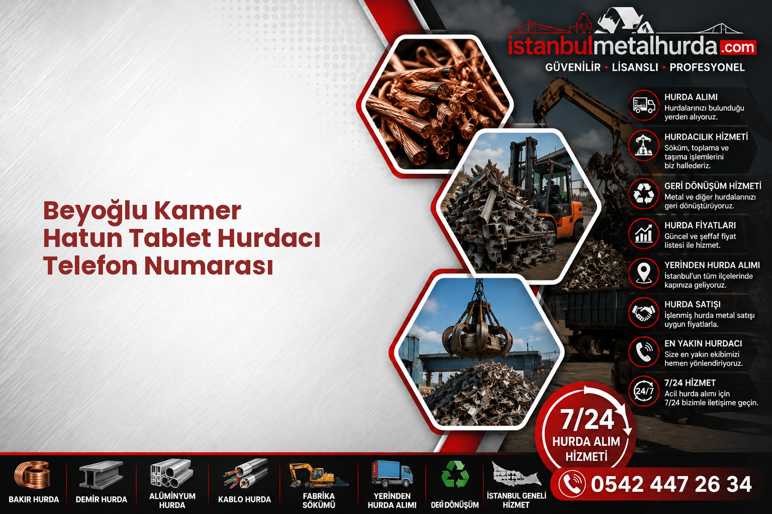 Beyoğlu Kamer Hatun Tablet Hurdacı Telefon Numarası