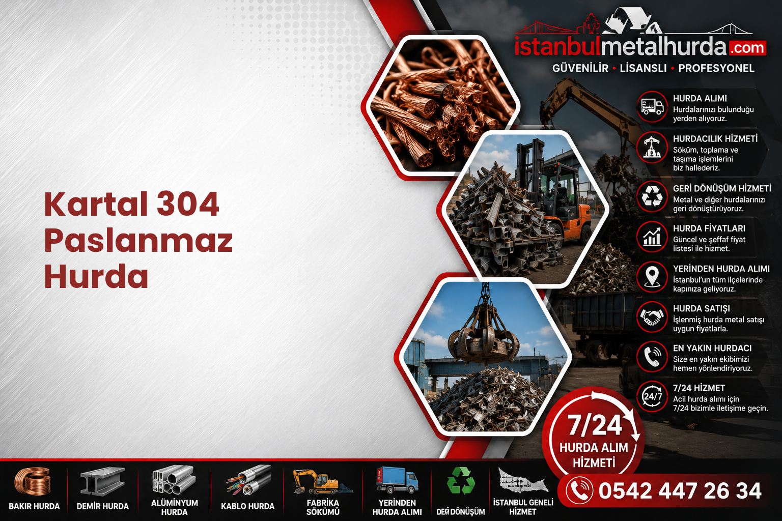 Kartal 304 Paslanmaz Hurda