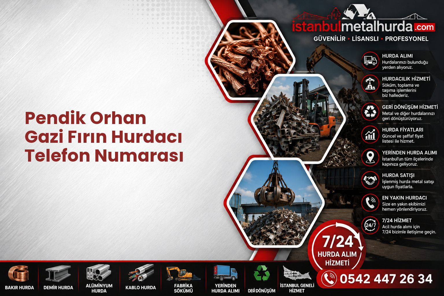 Pendik Orhan Gazi Fırın Hurdacı Telefon Numarası