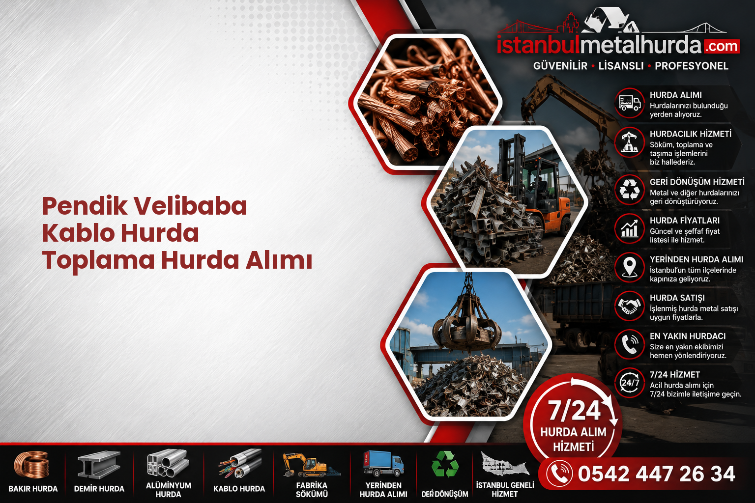 Pendik Velibaba Kablo Hurda Toplama Hurda Alımı