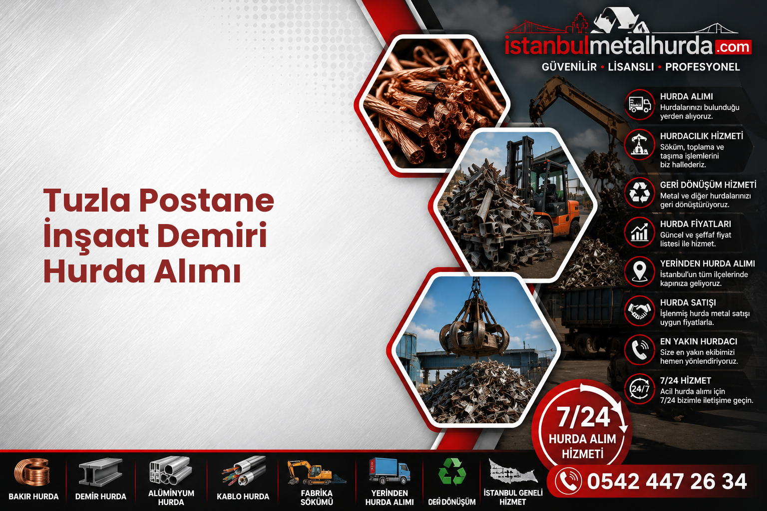 Tuzla Postane İnşaat Demiri Hurda Alımı